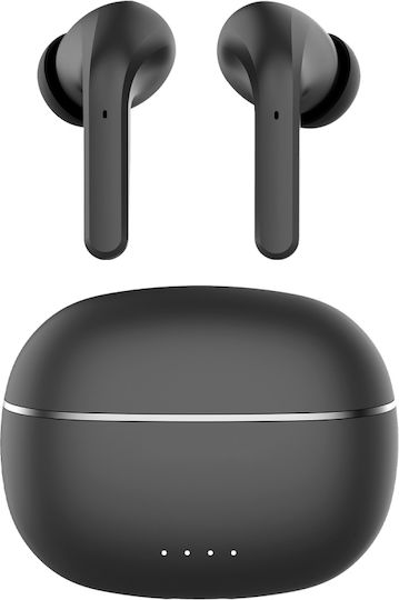 Forever TWE-210 In-ear Bluetooth Handsfree Ακουστικά με Θήκη Φόρτισης Μαύρα