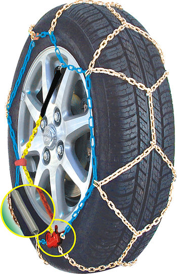 Guard Nο 95 Anti-slip Chains Thickness 9mm Passenger Car 2pcs