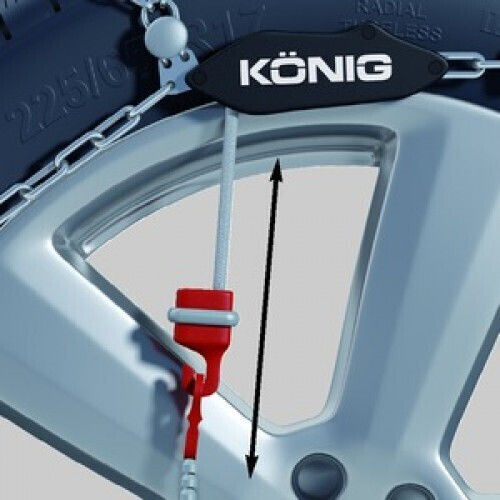 Konig XG-12 Pro 255 Anti-slip Chains Thickness 12mm 4x4 Car 2pcs