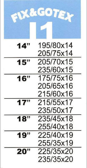 Fix&Go Tex Xtrem I1 Anti-slip Snow Socks 4x4 Car 2pcs