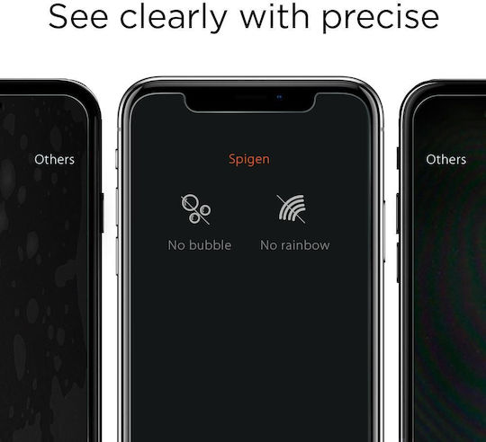 Spigen GLAS.TR Slim 2.5D Full Face Tempered Glass (iPhone 14 Pro)