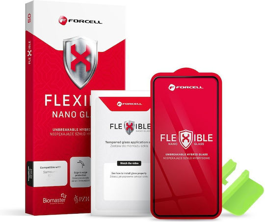 Forcell Flexible 5D Tempered Glass Μαύρο (Galaxy S10+)