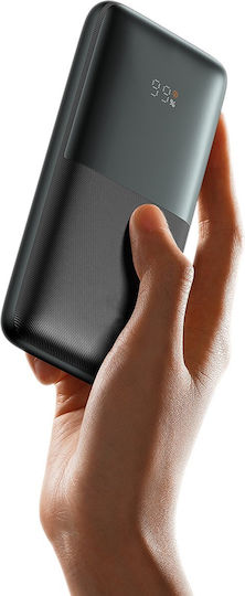 Baseus Bipow Pro Power Bank 10000mAh 20W с 2 USB-A порта и USB-C порт Лилав