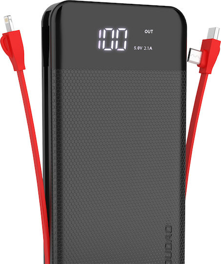 Dudao K1A Power Bank 10000mAh with USB-A Port and USB-C Port White
