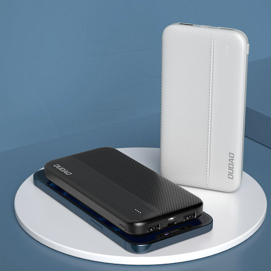 Dudao K4S Power Bank 10000mAh με 2 Θύρες USB-A Λευκό