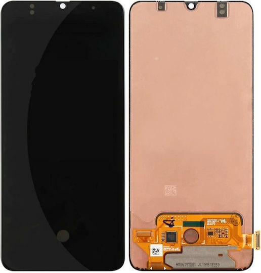 Screen OLED A71 Incell LCD & Touch & Frame Black A715F with Touch Mechanism and Frame for Galaxy A71 (Black)
