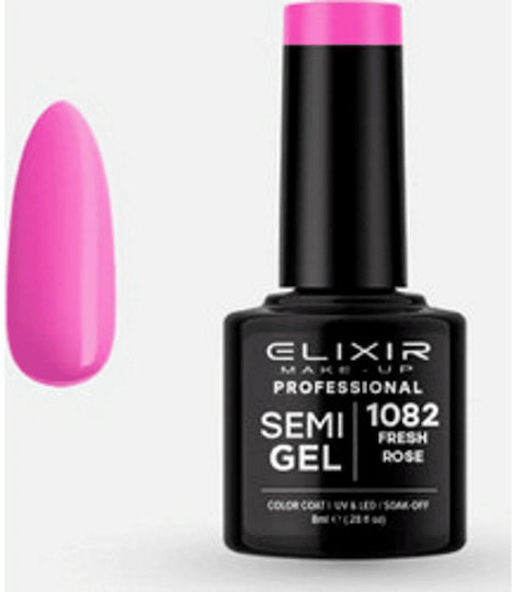 Elixir Semι Gel Ημιμόνιμο Βερνίκι Νυχιών 1082 Fresh Rose 8ml
