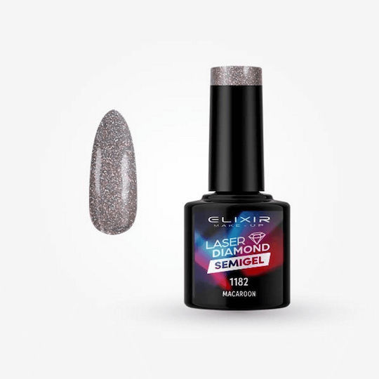 Elixir Halb-permanenter Nagellack 1182 mit Glitter 8ml 1Stück