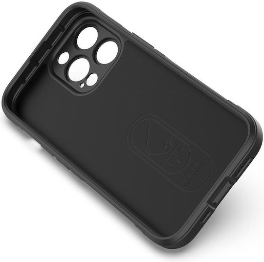 Hurtel Magic Shield Back Cover Silicone Black (iPhone 13 Pro Max)