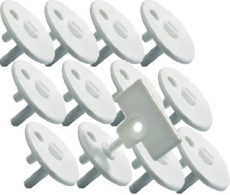 Safety 1st Socket Protective Cover Simple Placement made of Plastic in Orange Color 12pcs