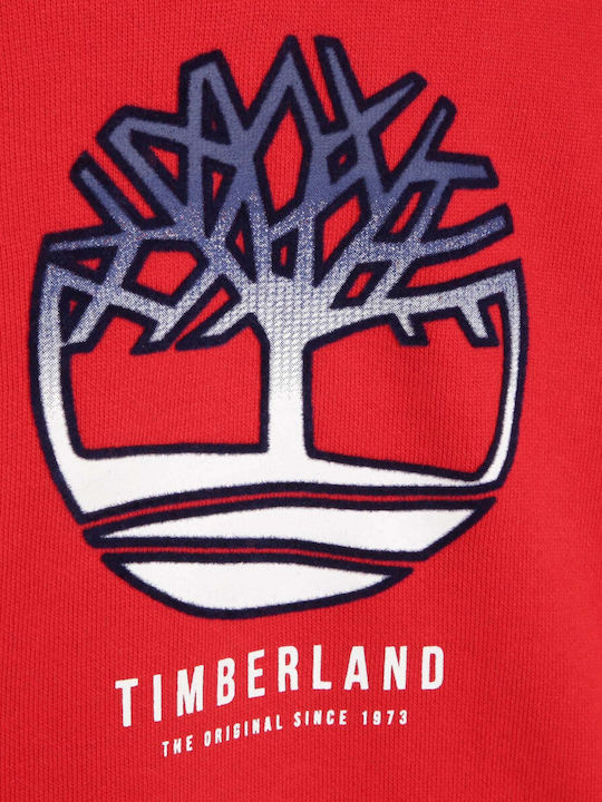 Timberland Kids Sweatshirt with Hood Red