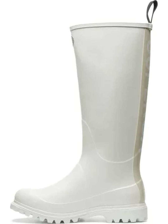 799 Rubber Lettering Women's Wellies White
