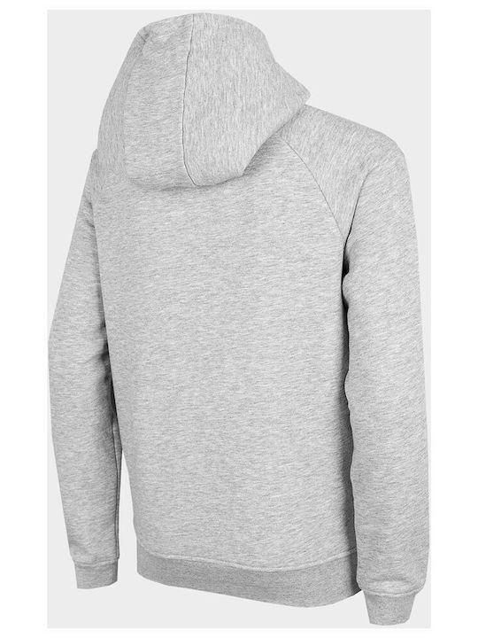 4F Kids Sweatshirt with Hood and Pocket Gray