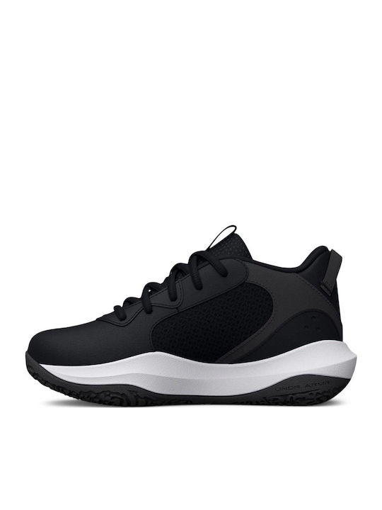 Lockdown 6 Kids Sports Shoes Basketball with Laces Black