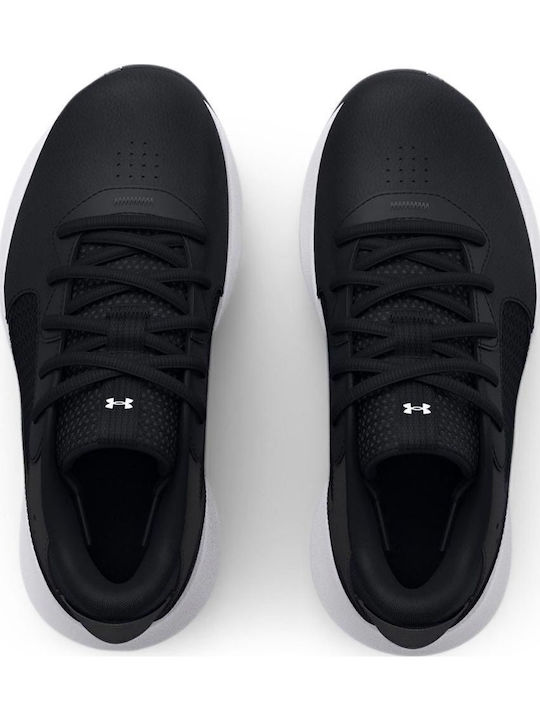 Lockdown 6 Kids Sports Shoes Basketball with Laces Black