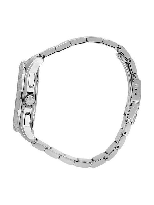 Sector Men's Watch 45mm Chronograph Battery with Silver Metal Bracelet