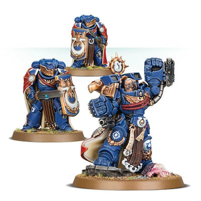 Games Workshop Warhammer Ultramarines: Marneus Calgar with Victrix Honour Guard Unpainted Figures 99120101328