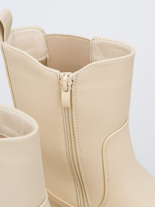 Women's Chelsea Boots Beige