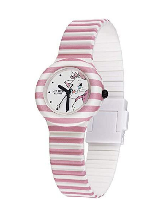 HipHop Kids Analog Watch with Rubber/Plastic Strap Pink