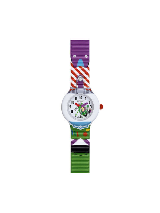 HipHop Kids Analog Watch with Fabric Strap Multicolour