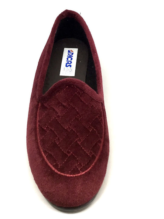 Închise Papuci de Damă Burgundy