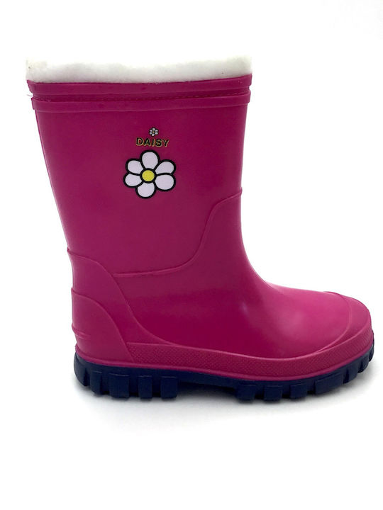 Adam's Shoes Kids Wellies Fuchsia