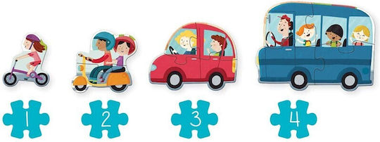 Παιδικό Puzzle Οχήματα XXL για 2+ Ετών 18pcs Goula
