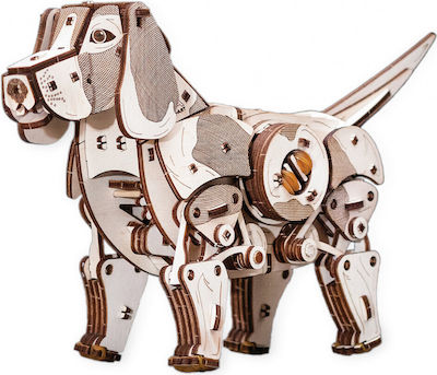 Eco Wood Art Joc de construcție din lemn Mechanical Model Puppy