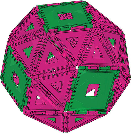 Gigo Παιχνίδι Κατασκευών Πλαστικό Geometric Creative Kit για Παιδιά 4+ Ετών