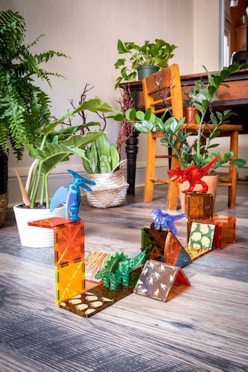 Magna-Tiles Magnetic Construction Toy Dino World for Children 3+ years+ Years