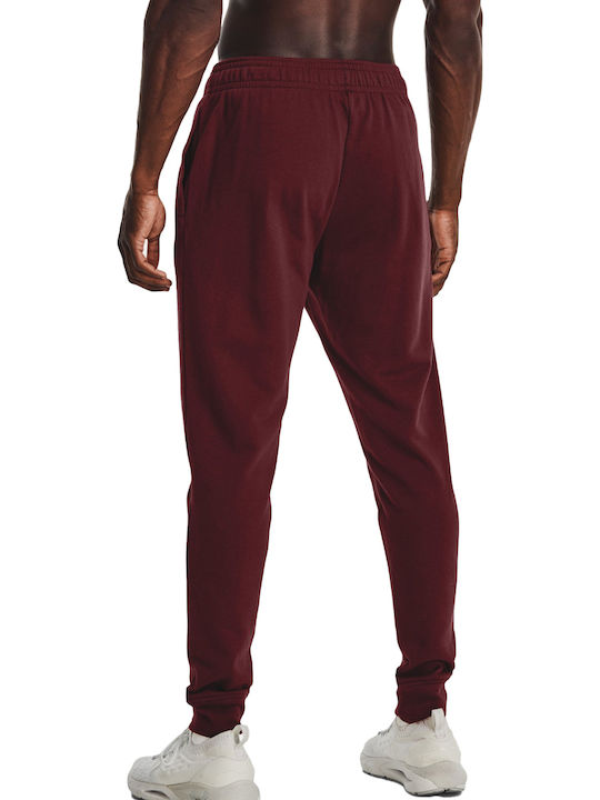 Rival Terry Sweatpants with Elastic Burgundy