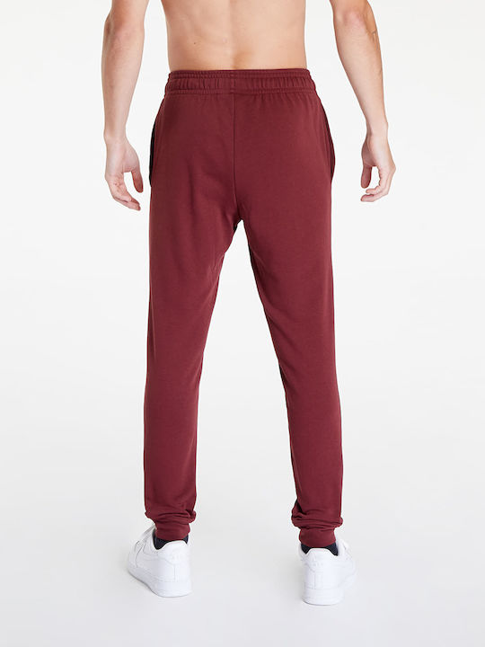 Rival Terry Sweatpants with Elastic Burgundy