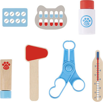 Tooky Toys Kids Medical Set Βαλιτσάκι Κτηνιάτρου made of Wood