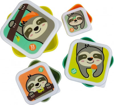 Tumtum Sloth Kids Set Lunch Plastic Box Multicolour