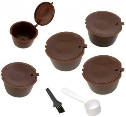 Wiederbefüllbare Kapseln Kompatibel mit Maschine Dolce Gusto 5Mützen