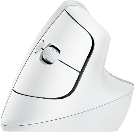 Logitech Lift for Mac Безжичен Ергономичен Vertical Мишка Бял