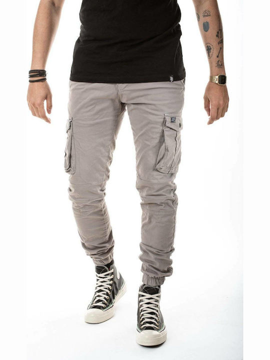 Hose Cargo Elastisch in Schlanker Passform Gray