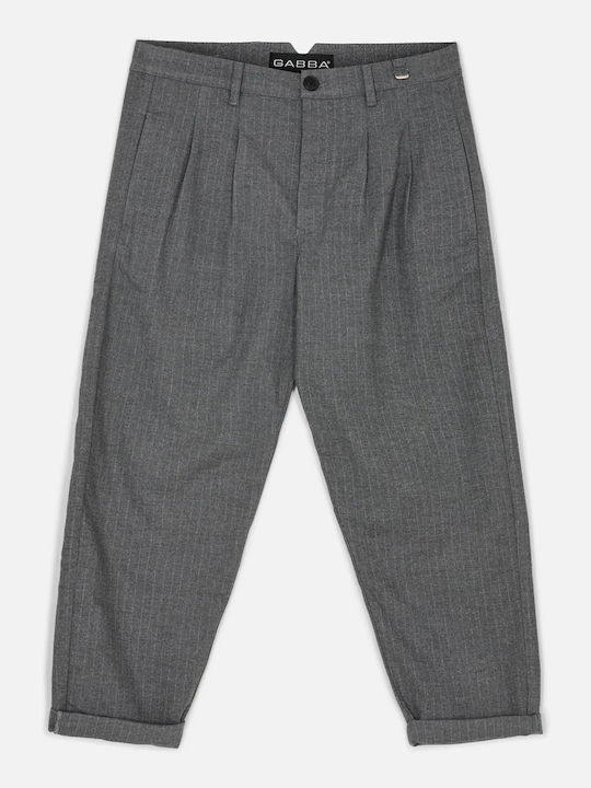 Firenze Pal Trousers Elastic Grey Stripe