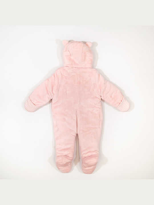 Losan Baby Bodysuit Set for Outing Long-Sleeved Pink