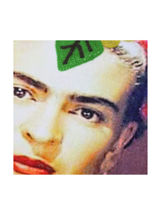 Synchronia Μαξιλάρι Καναπέ Frida από 100% Βαμβάκι Μπορντο 45x45εκ.