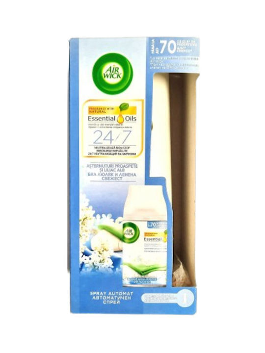 Airwick Ersatz für Sprühgerät Freshmatic mit Duft Kühle Leinen 1Stück 250ml