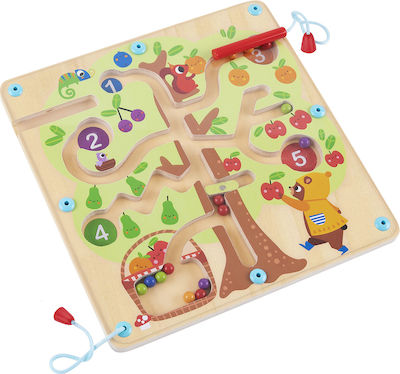 Tooky Toys Labyrinth Λαβύρινθος Δέντρο aus Holz für 12++ Monate