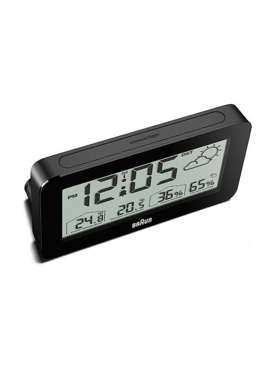 Braun BC 13 Digital Tabletop Clock with Alarm Black BC13BP