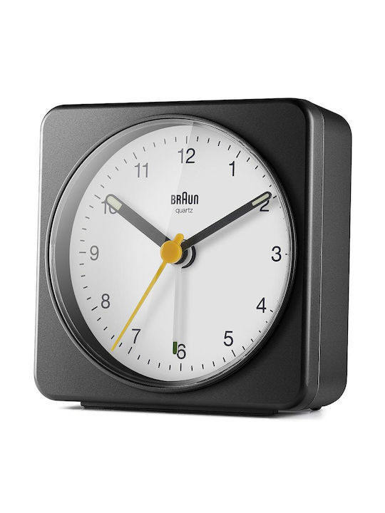 Braun Tabletop Clock with Indicators with Alarm Clock Black BC03BW