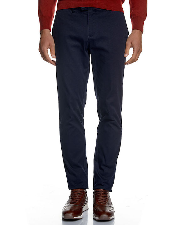 BZ2025248 Hose Chino Elastisch in Schlanker Passform Marineblau