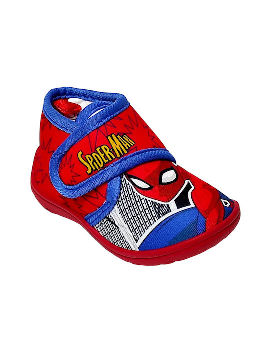 Disney Παιδικές Παντόφλες Μποτάκια Κόκκινες Spiderman