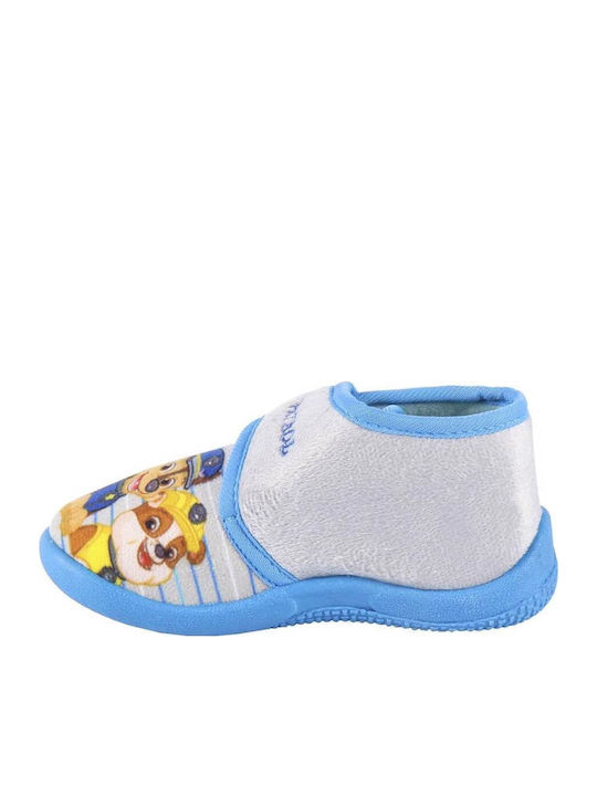 Paw Patrol Παντόφλες Μποτάκια Γαλάζιες