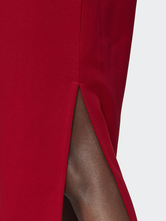 Thebe Magugu Summer Midi Athletic Dress Short Sleeve Power Red