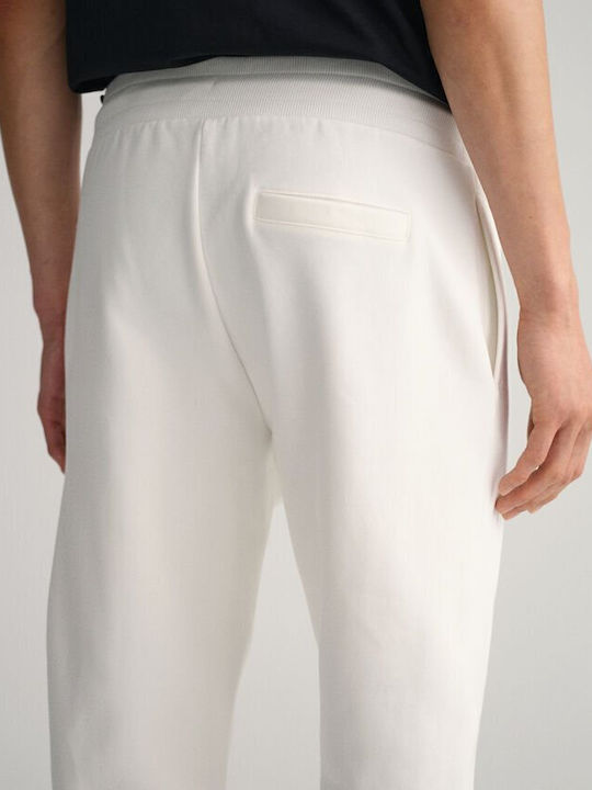 Cargo Sweatpants with Elastic White