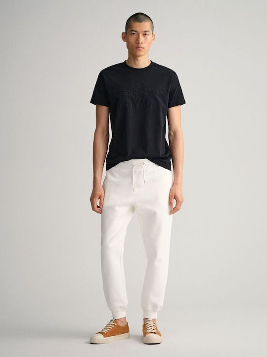 Cargo Sweatpants with Elastic White
